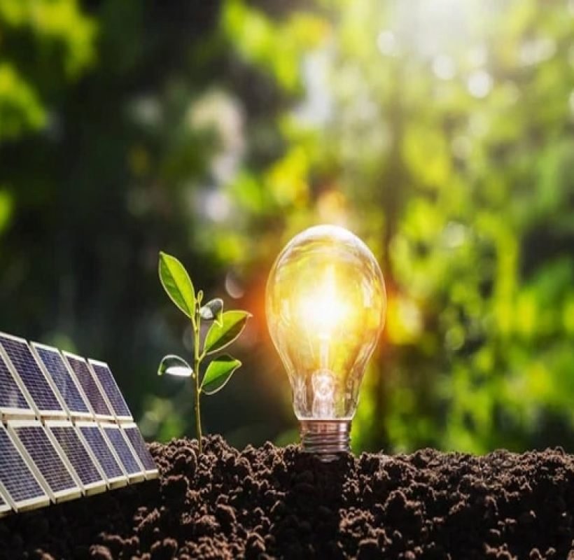 Concepto de Energía Solar Fotovoltaica Sostenible